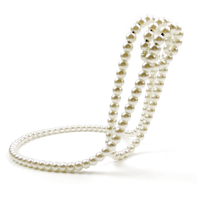 Pearl Necklace Stainless Steel Wine Rack Wine Pedestal Clamp