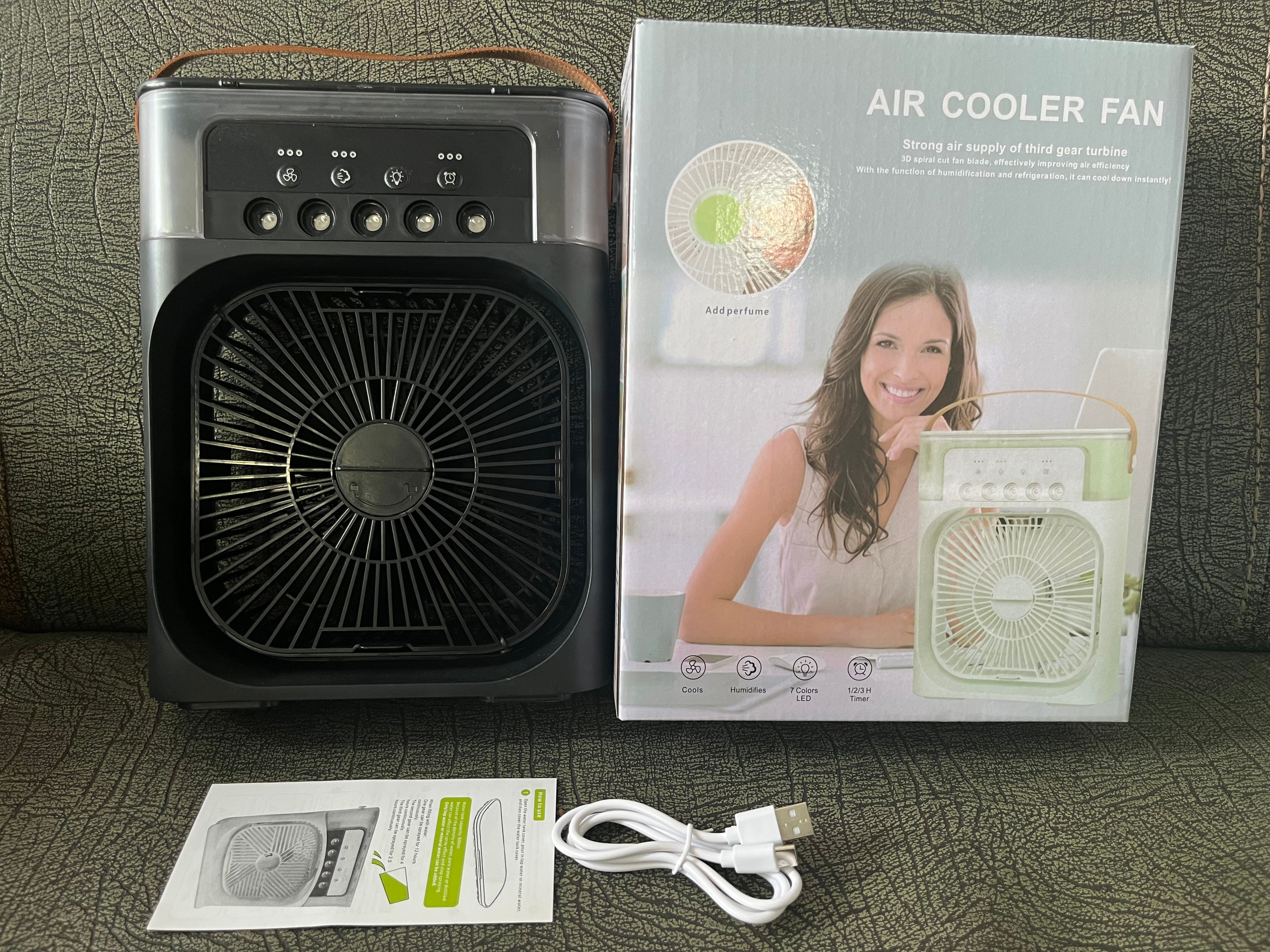 Desktop Electric Fan Air Cooler Water Cooling Spray Fan Port