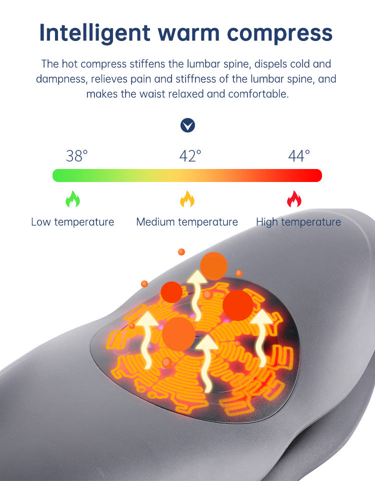 Waist Massager Lumbar Traction Inflatable Hot Compress Back