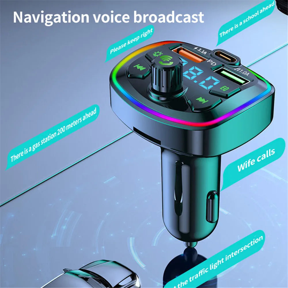 Bluetooth Car Charger & FM Transmitter