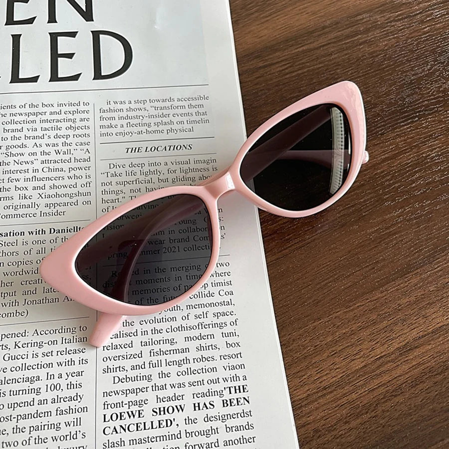 New Pink Women Cat Eye Sunglasses Retro Premium Sun Glasses
