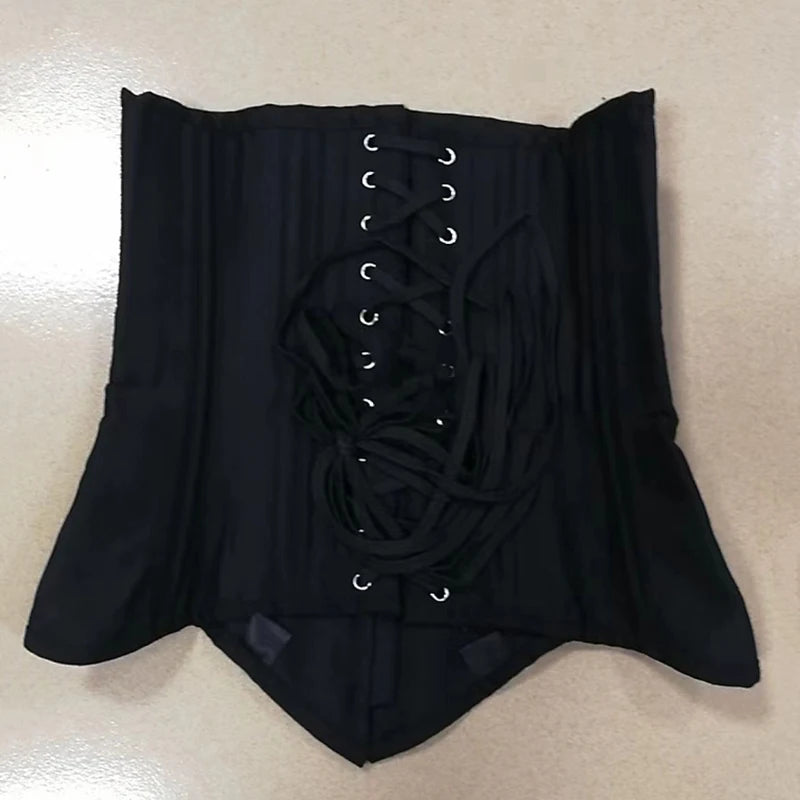 Cotton Double Steel Boned Waist Cincher