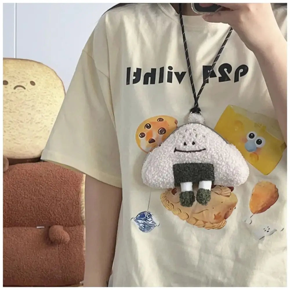 Cute Plush Neck Purse Bag