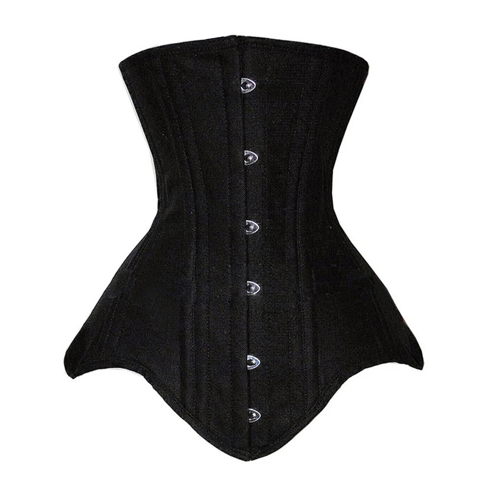 Cotton Double Steel Boned Waist Cincher