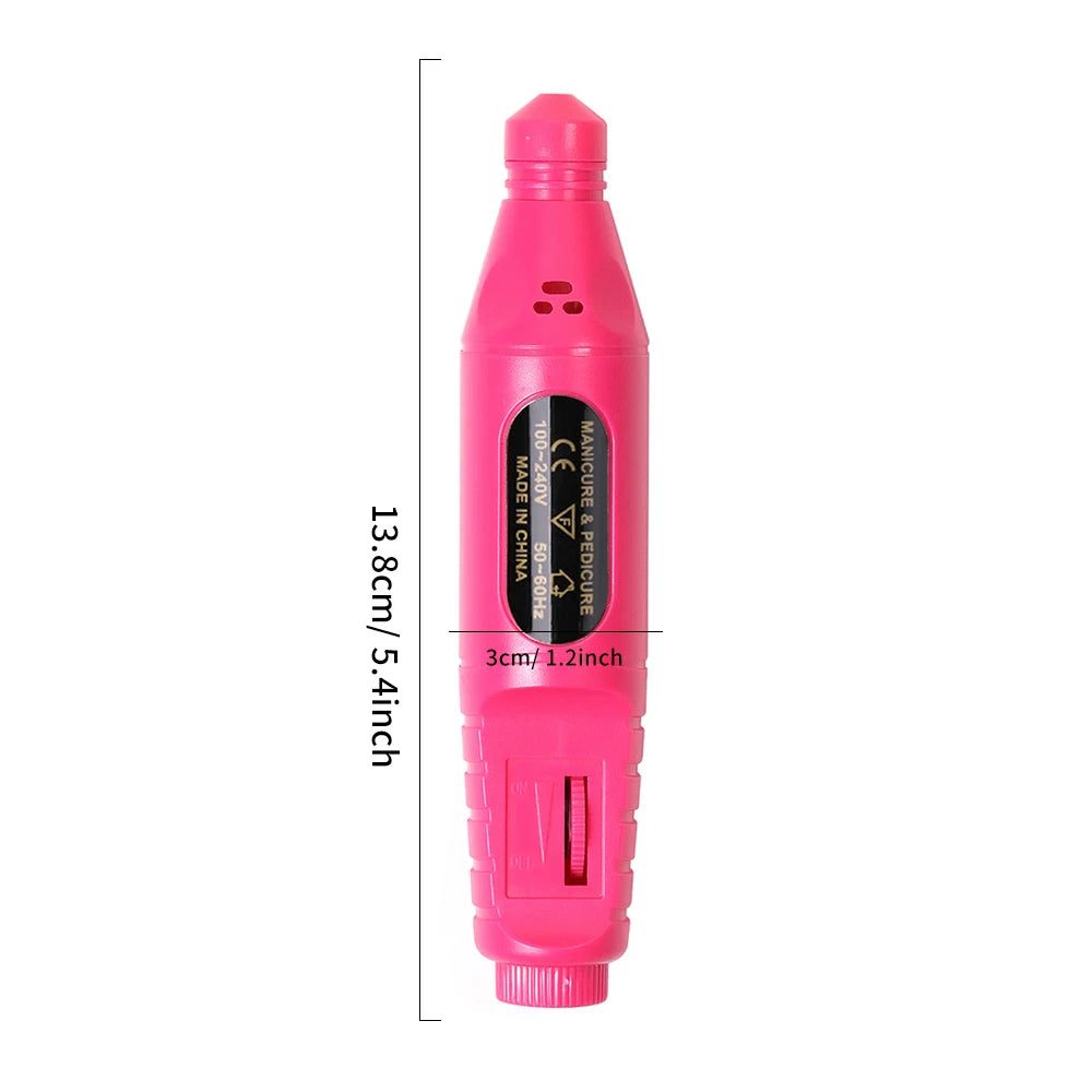 Electric Nail Sander Nail Drill Machine Mill For Manicure Dr