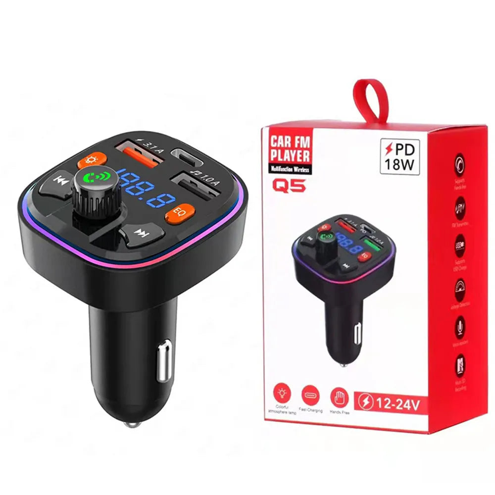 Bluetooth Car Charger & FM Transmitter