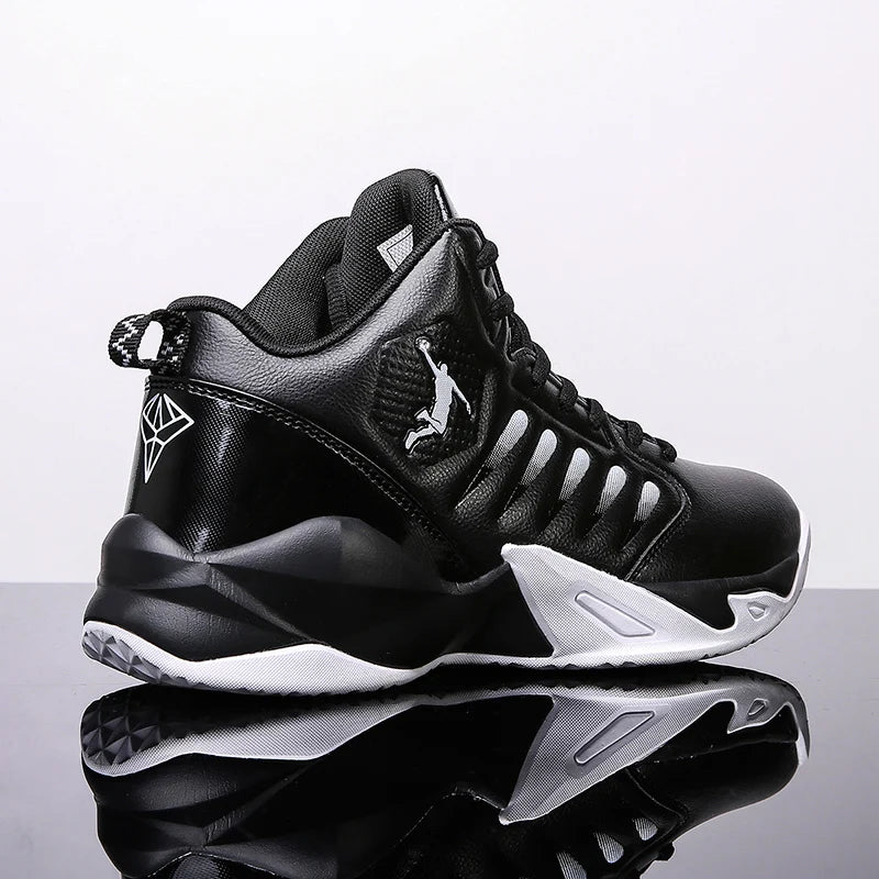 Leather Men’s Basketball Sneakers