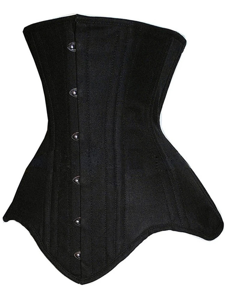 Cotton Double Steel Boned Waist Cincher