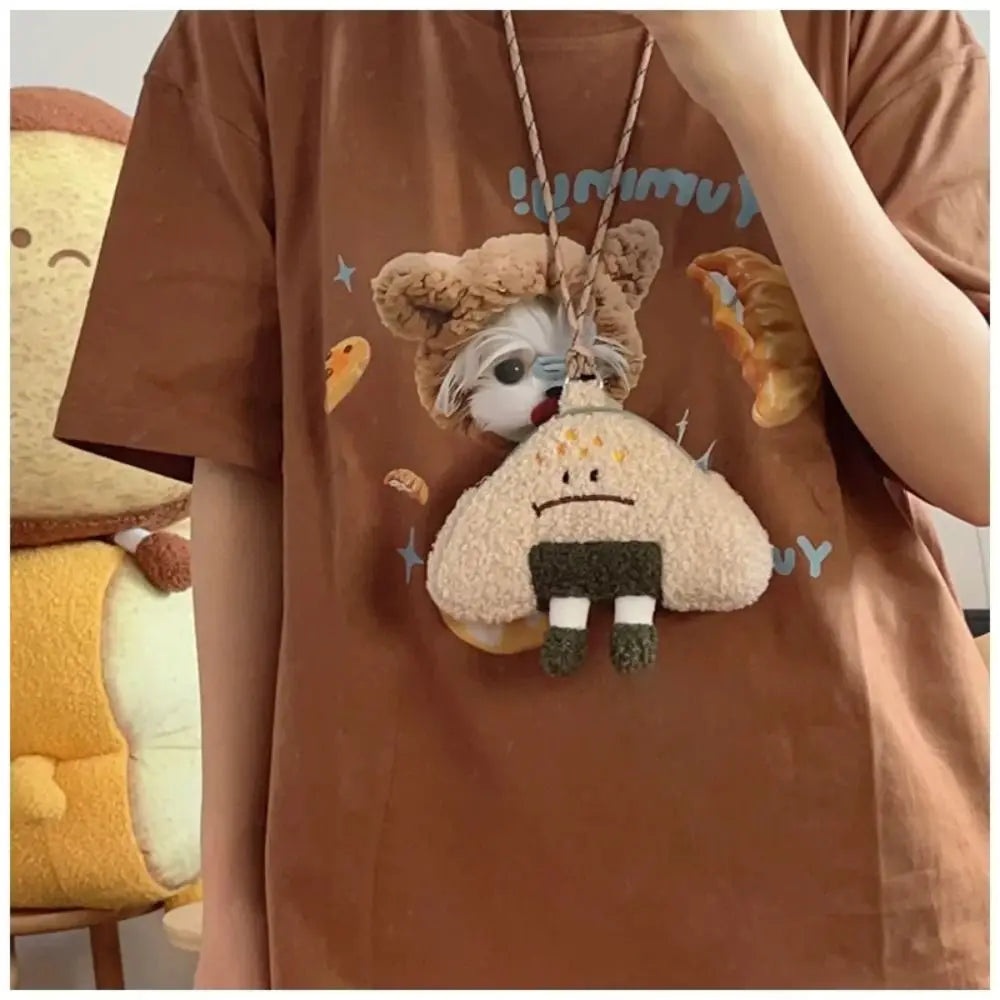 Cute Plush Neck Purse Bag