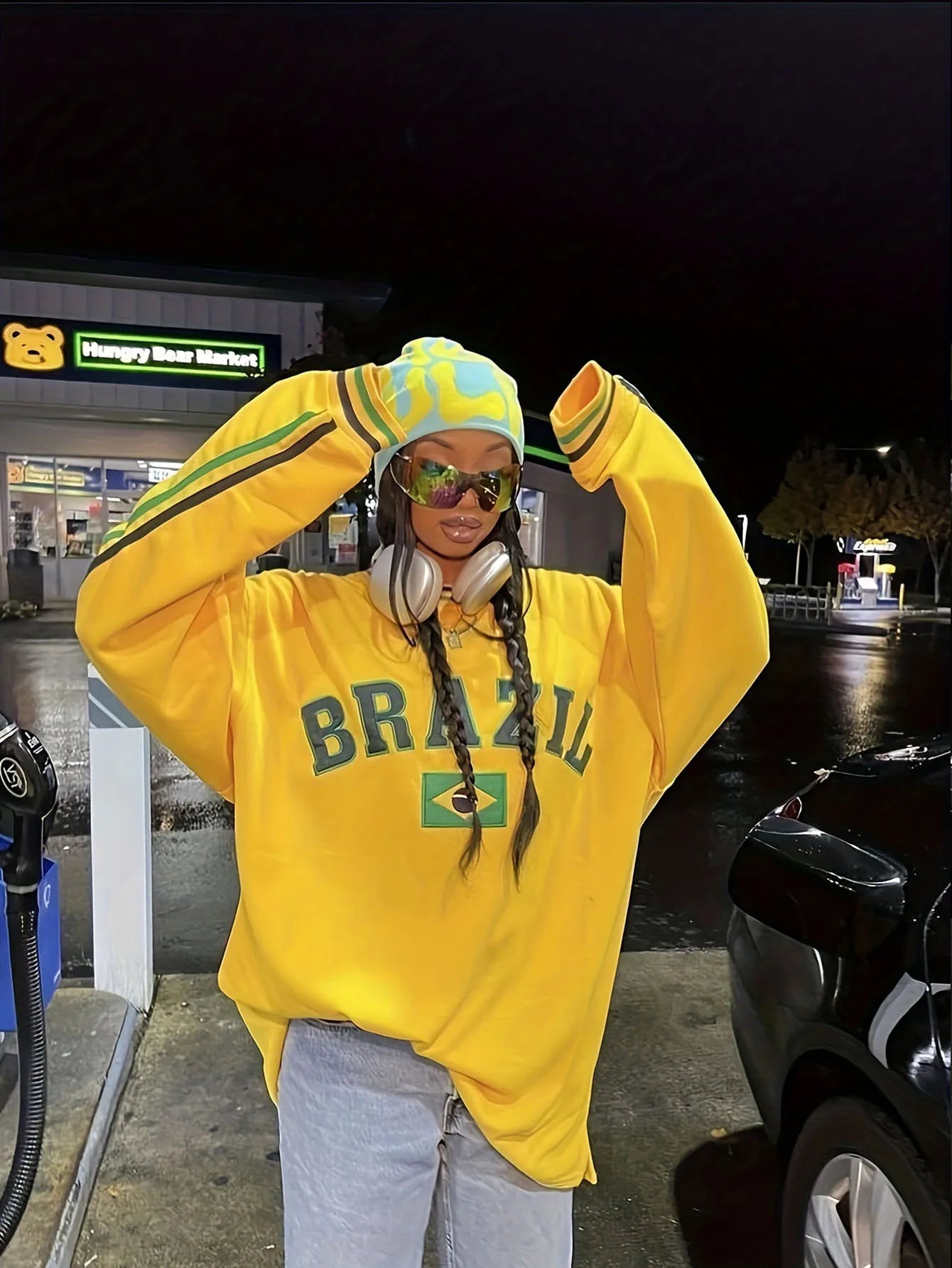 Y2K Harajuku Letter Print Hoodie