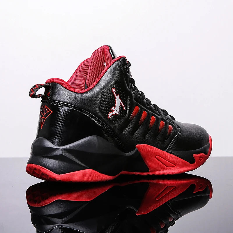 Leather Men’s Basketball Sneakers