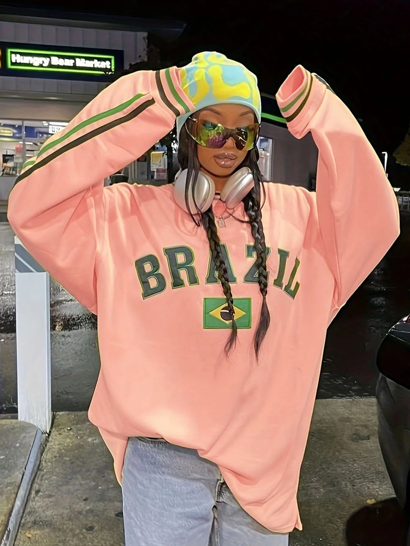 Y2K Harajuku Letter Print Hoodie