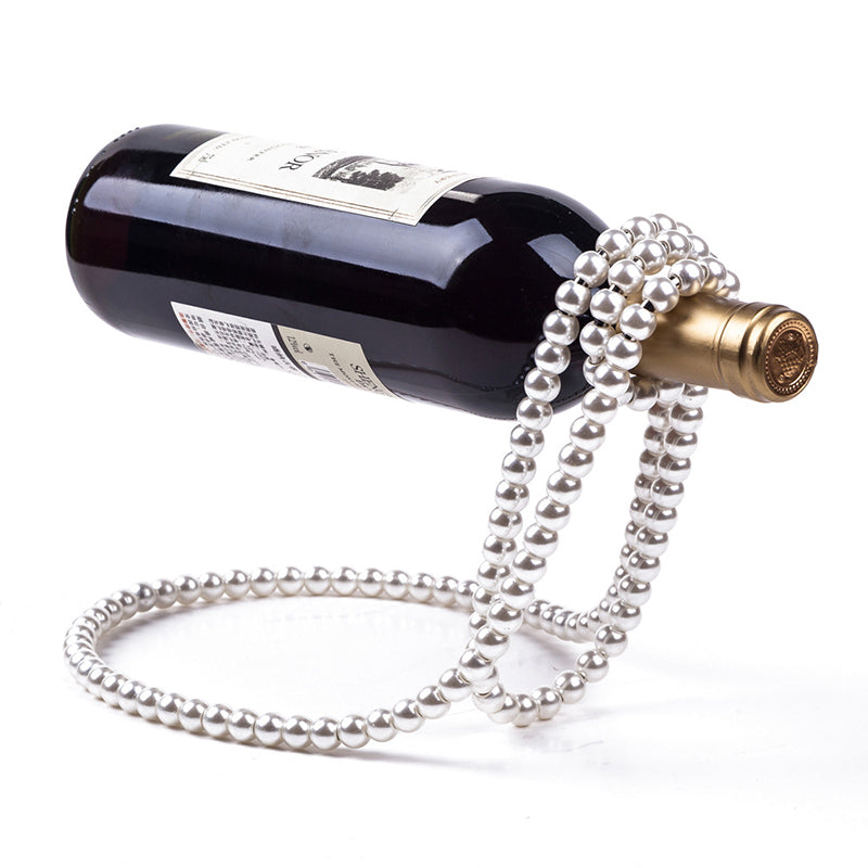 Pearl Necklace Stainless Steel Wine Rack Wine Pedestal Clamp