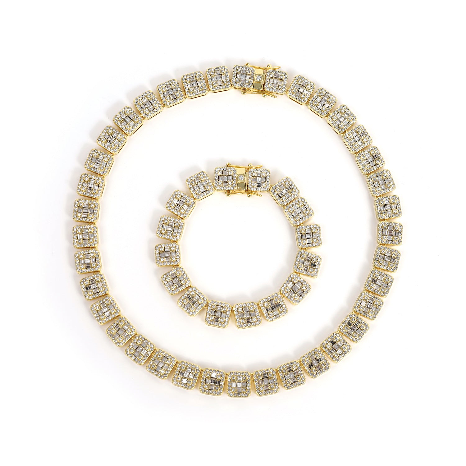 Cuban chain fashion new product square rock sugar chain 13mm