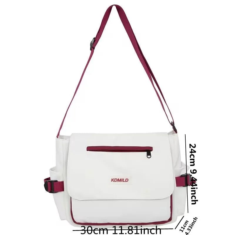 2023 Women's Bag Korean Style Female Messenger Bags College Large Capacity Versatile Shoulder Bag Student School Bags Bolsos Sac - Jasmind Stores