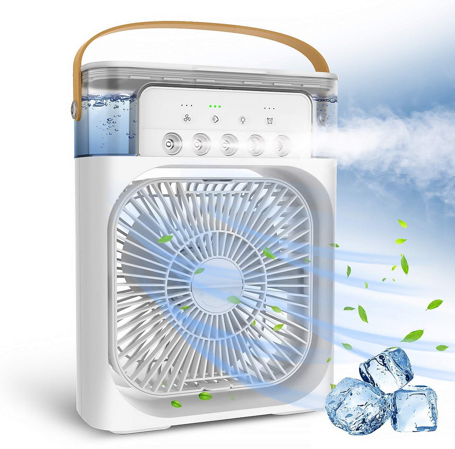 Desktop Electric Fan Air Cooler Water Cooling Spray Fan Port