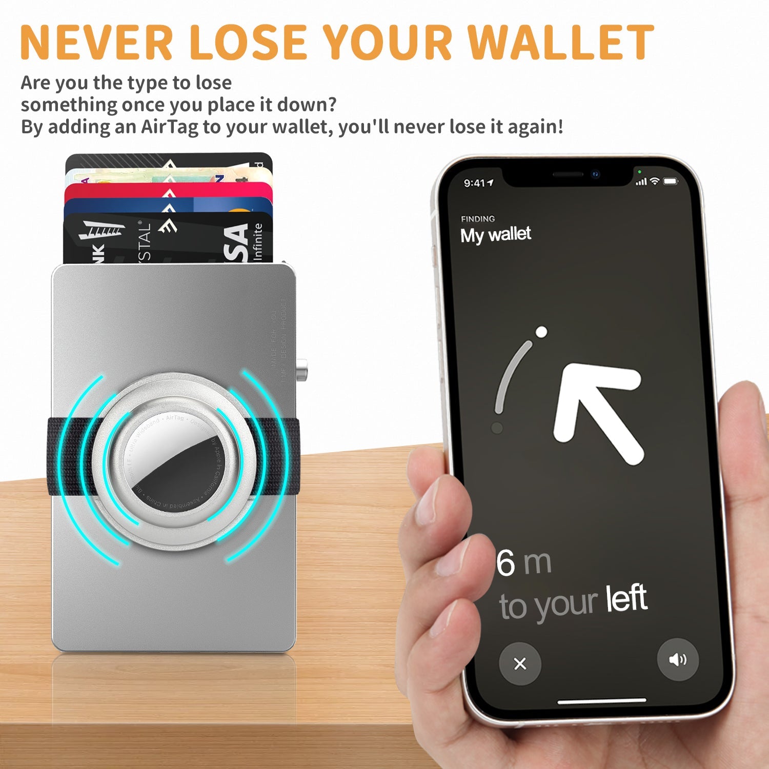 TOYFID All-Aluminum Pop Up Slide Rfid Slim Card Holder Walle