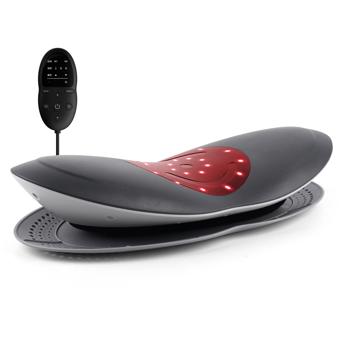 Waist Massager Lumbar Traction Inflatable Hot Compress Back