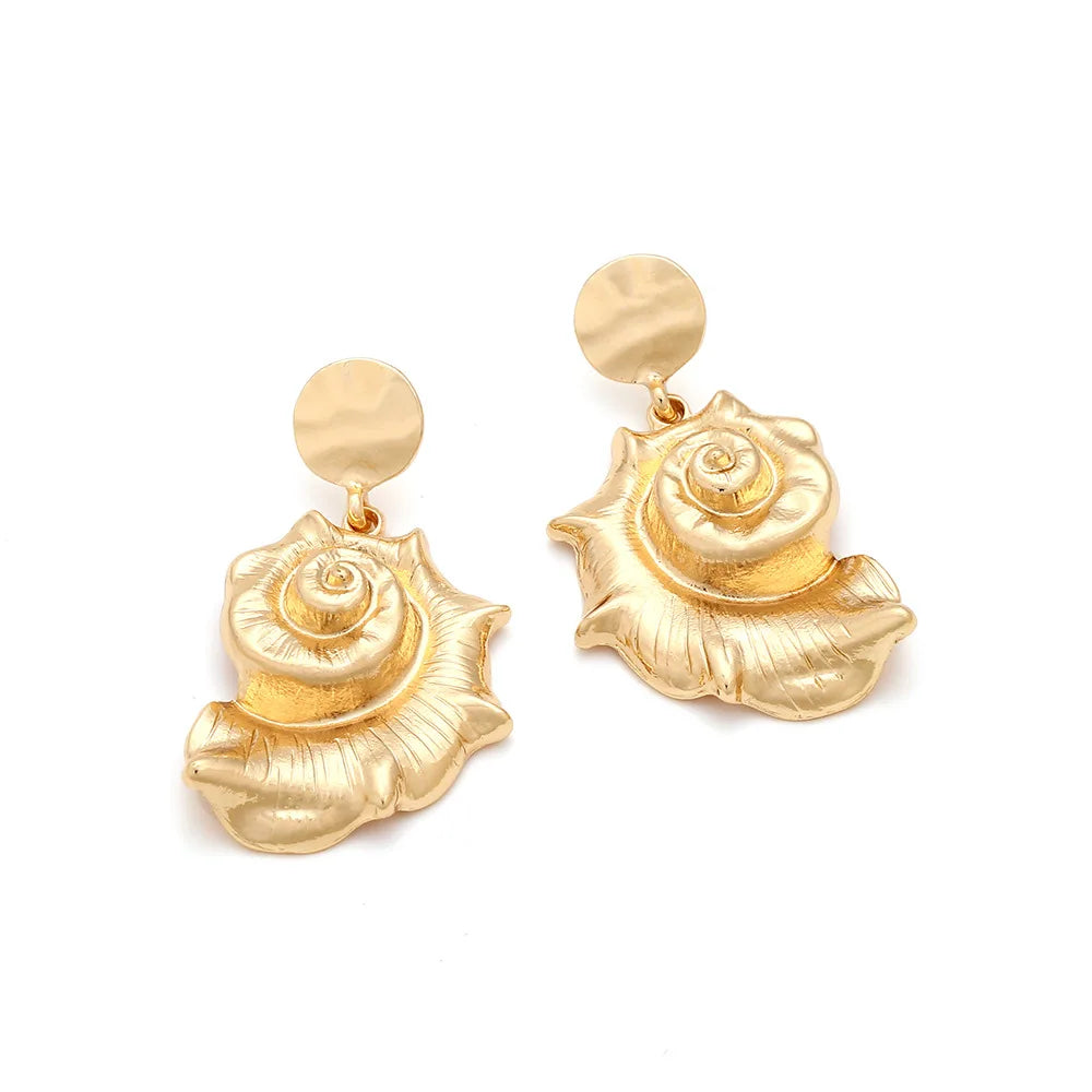 Alloy conch pendant earrings conch pendant earrings for wome