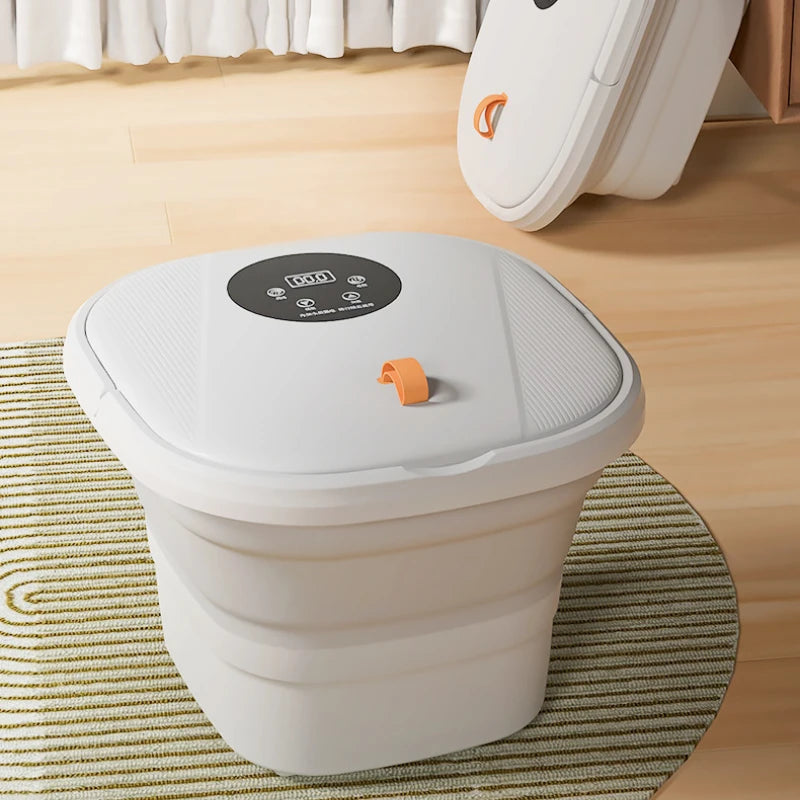 Folding Foot Bath Tub with Electric Massage Deep Foot Soakin