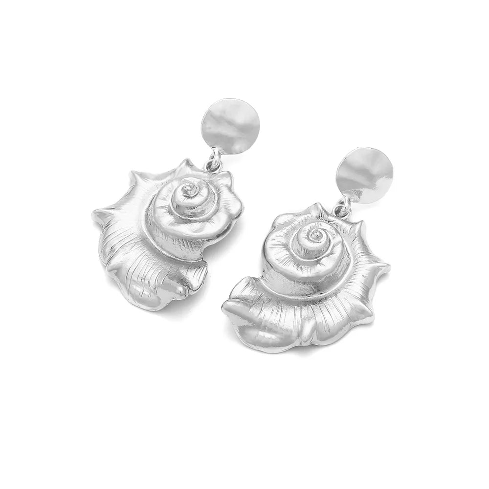 Alloy conch pendant earrings conch pendant earrings for wome