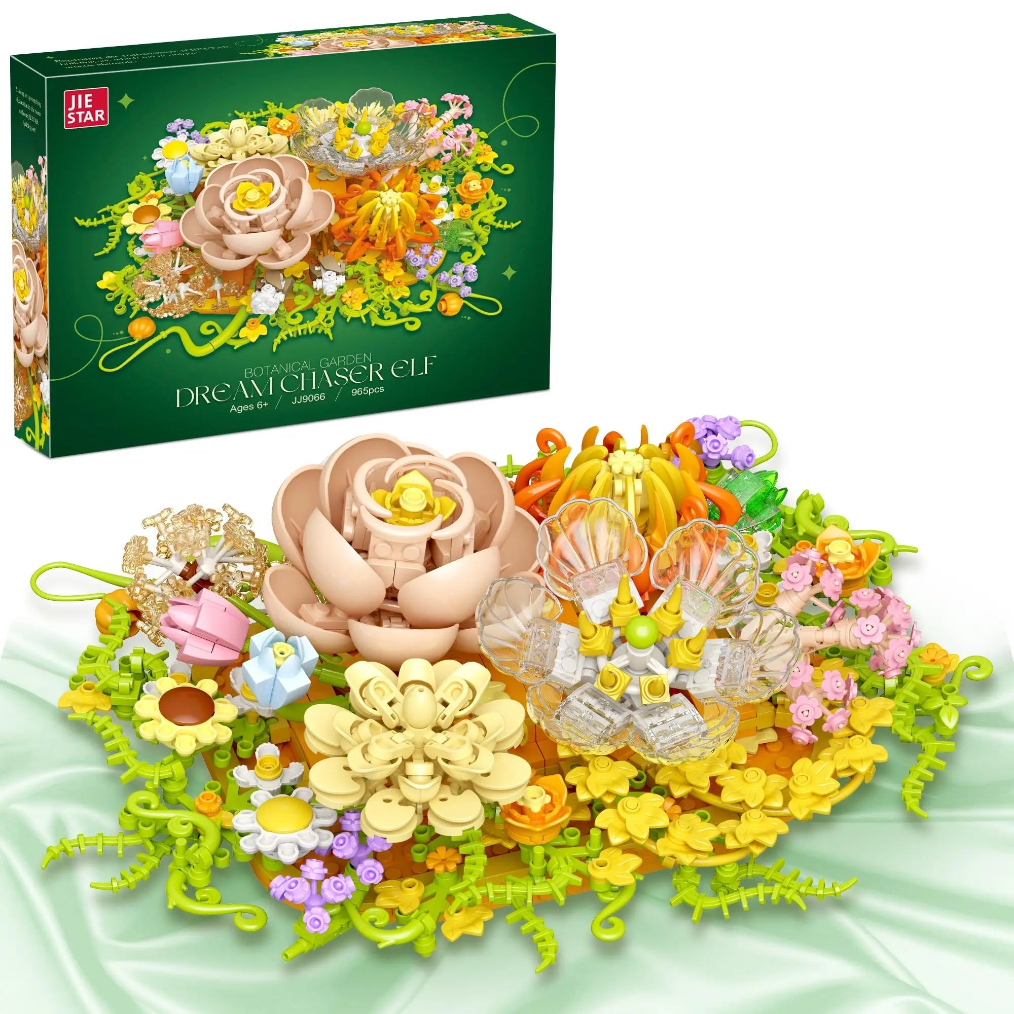 965pcs Flower Building Set – Botanical Collection - Jasmind Stores