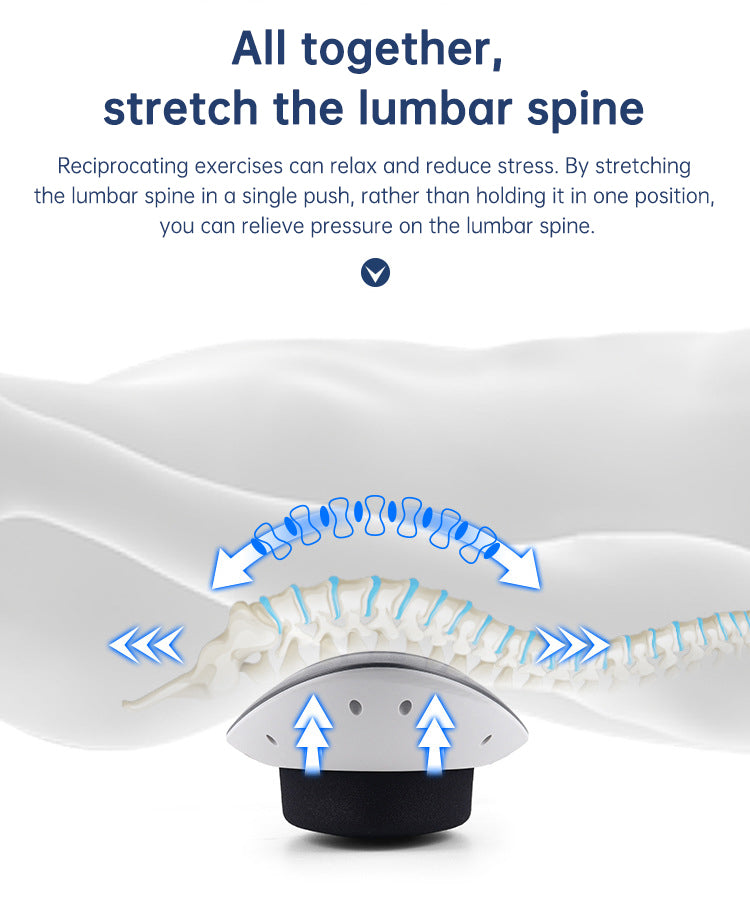 Waist Massager Lumbar Traction Inflatable Hot Compress Back