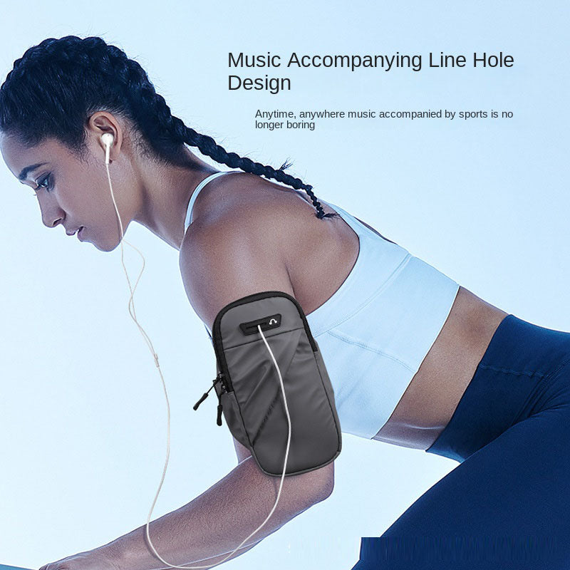 Sports running mobile arm bag, women's fitness wrist bag, br