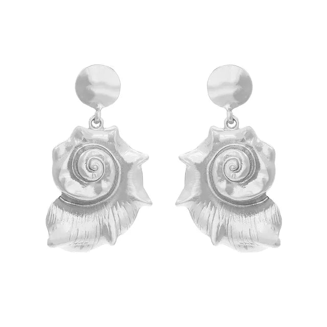 Alloy conch pendant earrings conch pendant earrings for wome