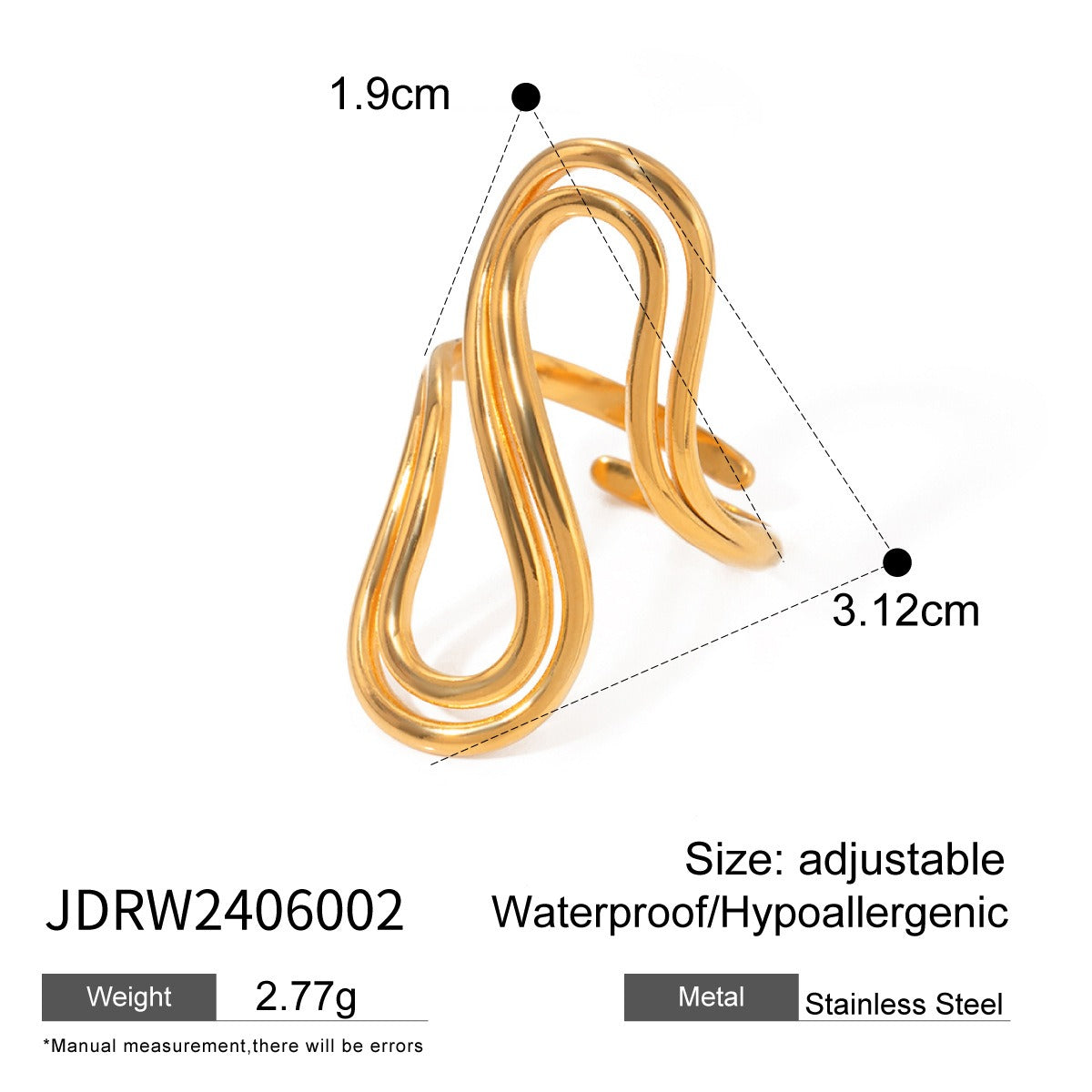 INS style design, niche and simple stainless steel double