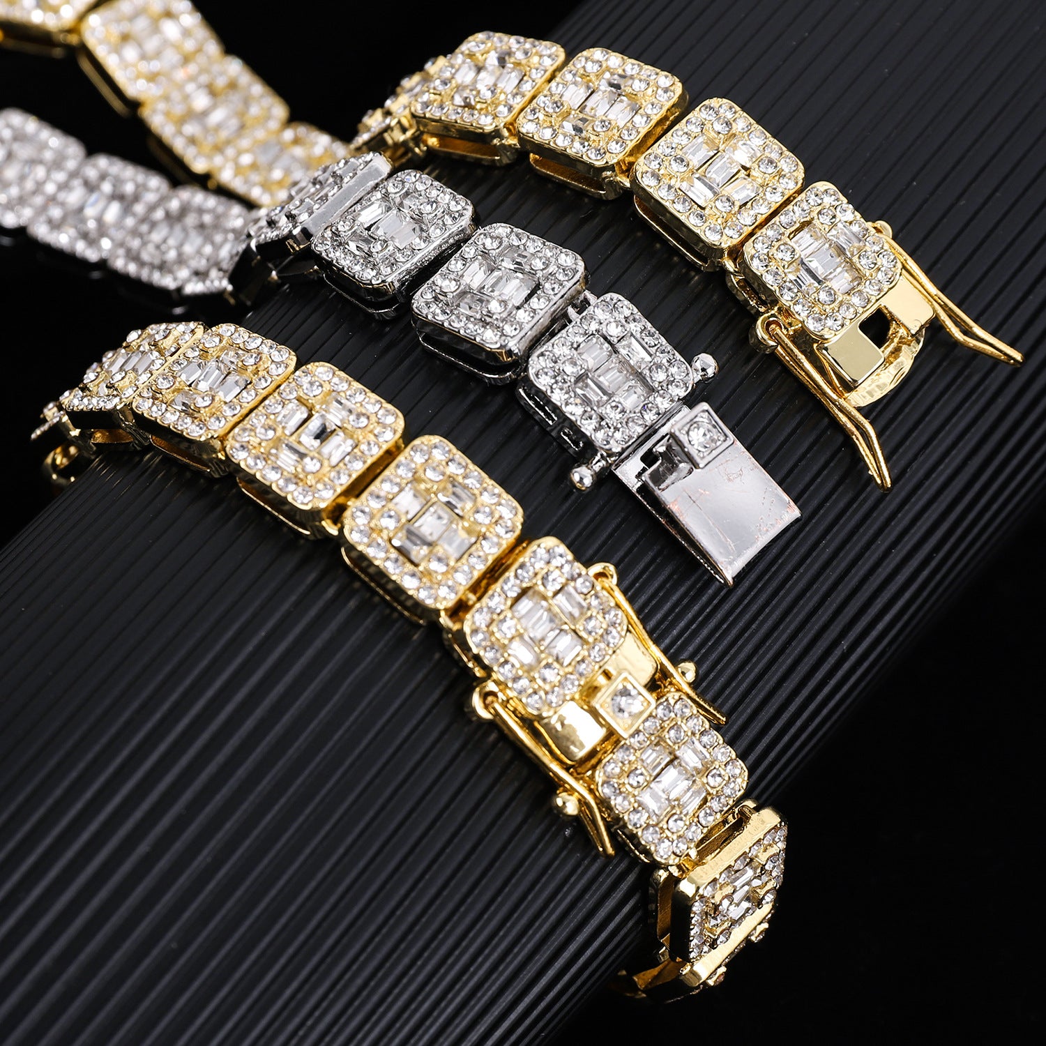 Cuban chain fashion new product square rock sugar chain 13mm