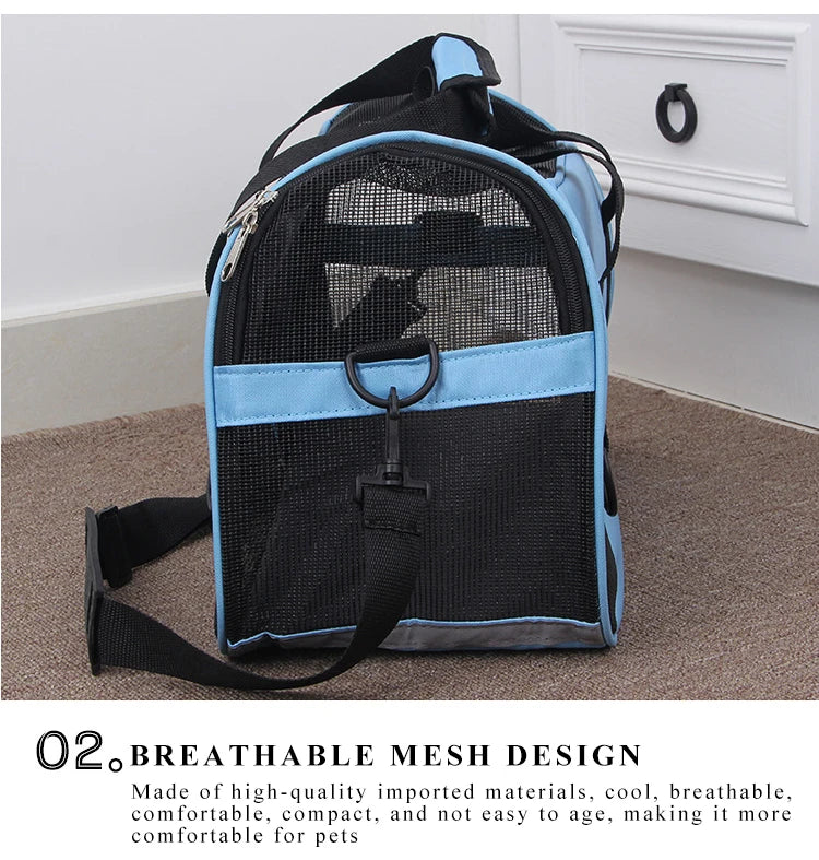 Cat Bags Portable Dog Carrier Bag Mesh Breathable Carrier Ba