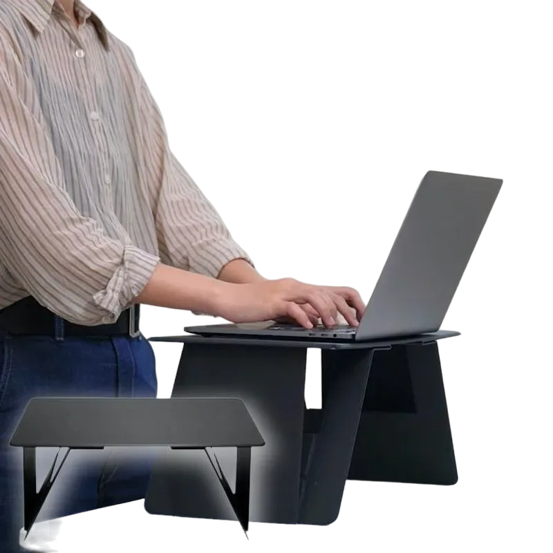 Portable Laptop Desk Stand: Foldable & Adjustable, Ideal for
