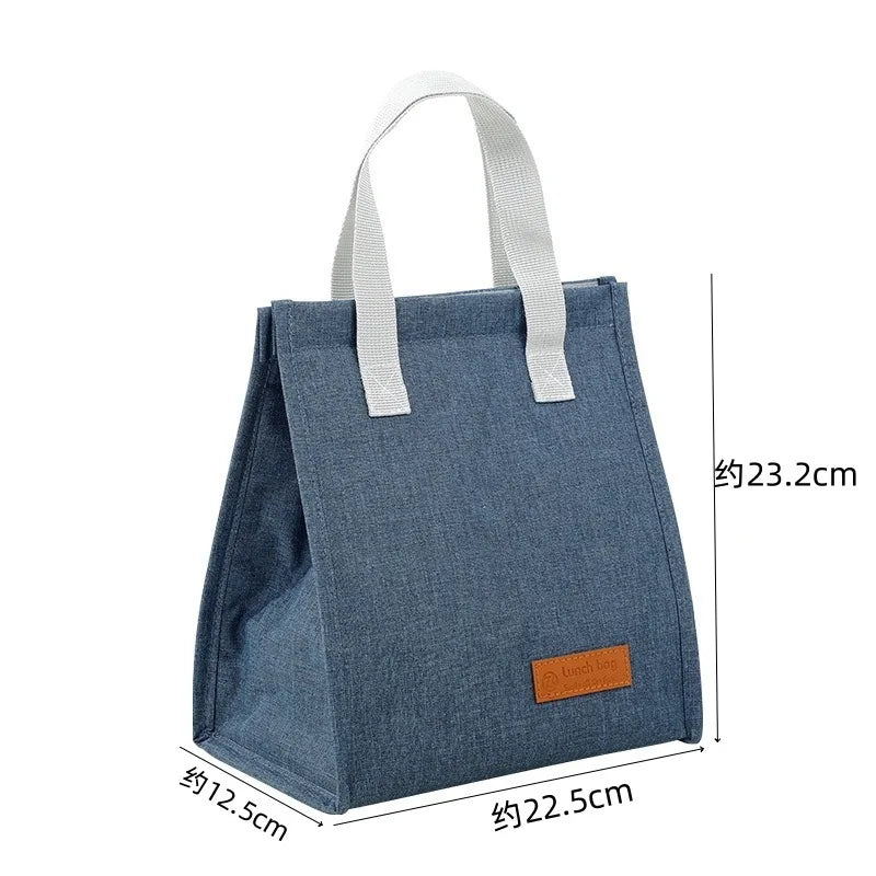 With Insulated Thermal Lunch Box for Women Girls Kids Children's Picnics Portable Reusable Cooler Bag