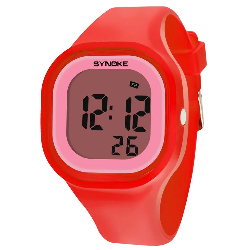 SYNOKE Men Digital Wrist Watches Sports LED Alarm Clock 50M