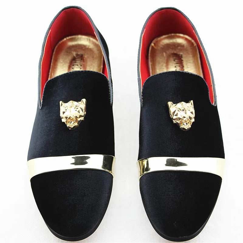 Men's Fashion Embroidery Loafers Mens Casual Outdoor Driving