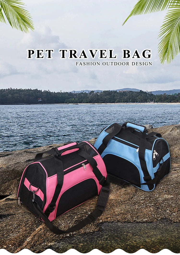Cat Bags Portable Dog Carrier Bag Mesh Breathable Carrier Ba
