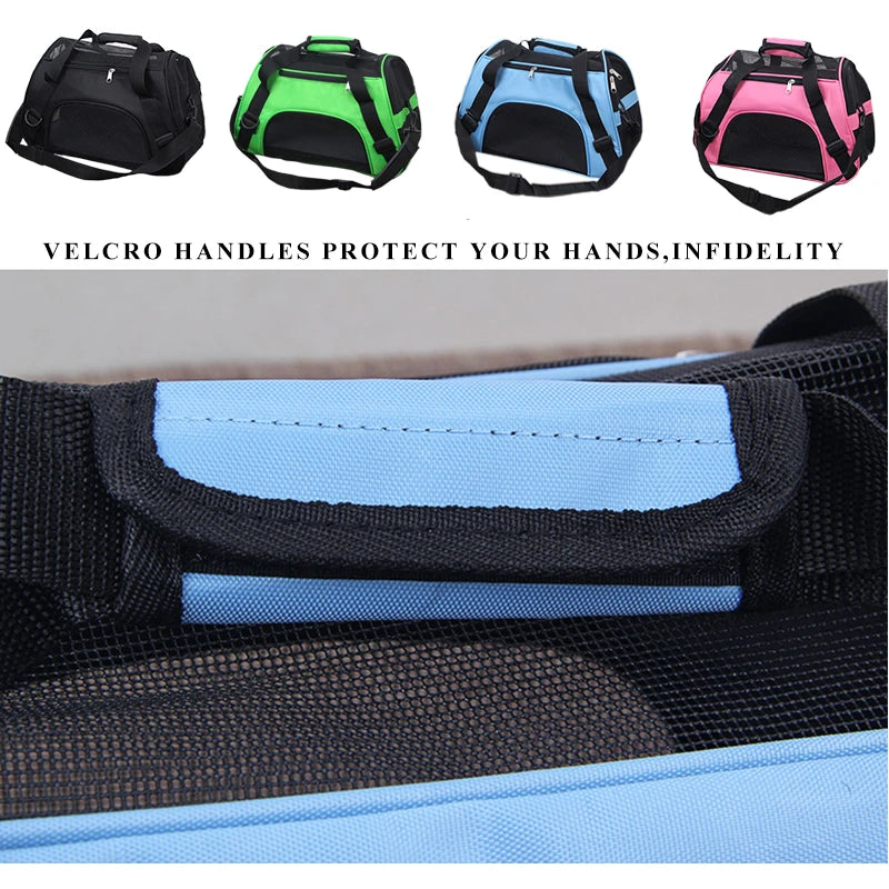 Cat Bags Portable Dog Carrier Bag Mesh Breathable Carrier Ba