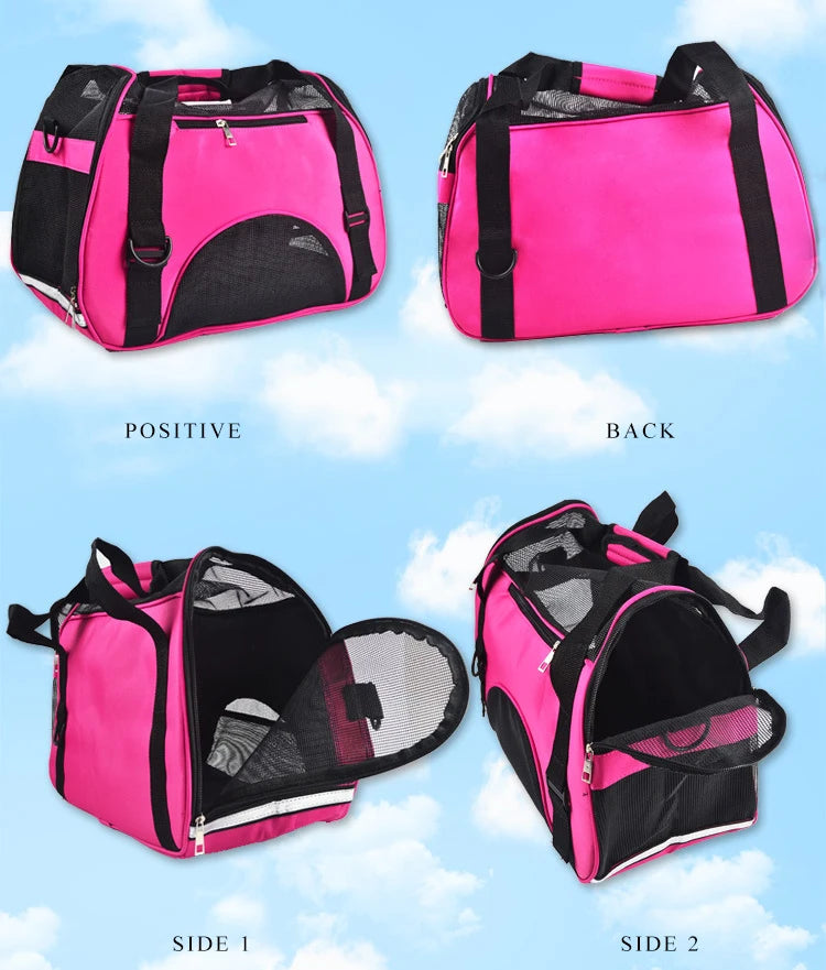 Cat Bags Portable Dog Carrier Bag Mesh Breathable Carrier Ba