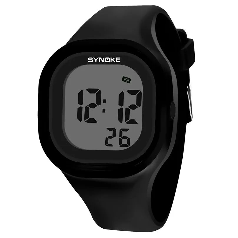 SYNOKE Men Digital Wrist Watches Sports LED Alarm Clock 50M