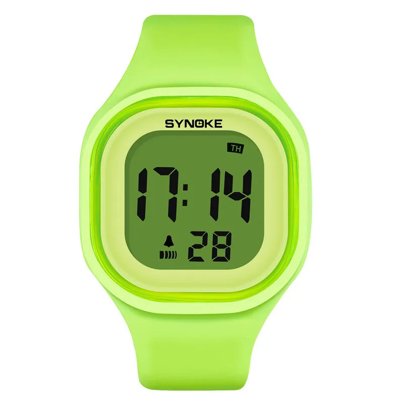SYNOKE Men Digital Wrist Watches Sports LED Alarm Clock 50M