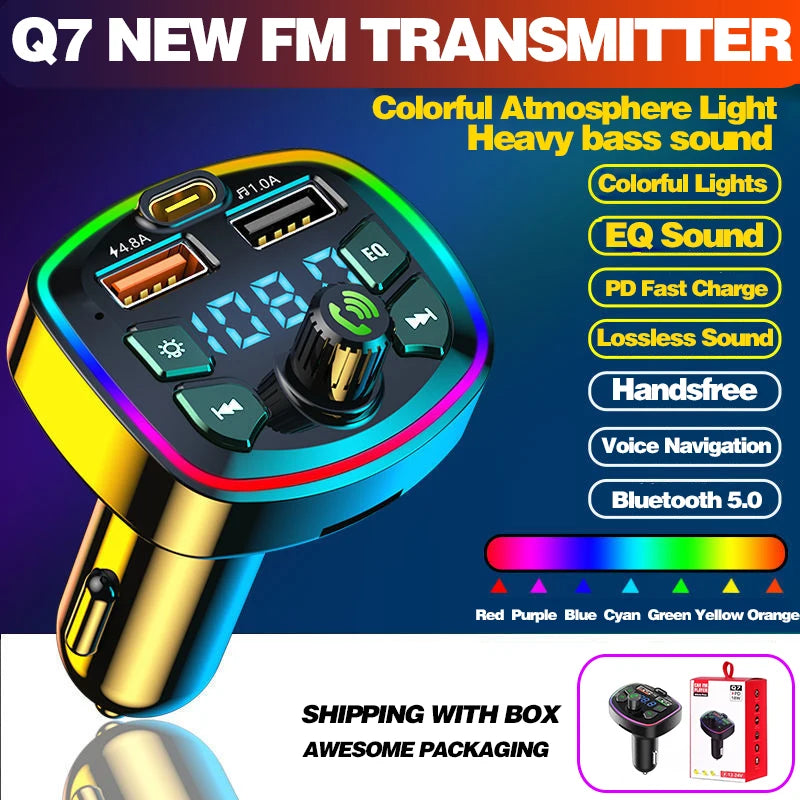 Bluetooth Car Charger & FM Transmitter
