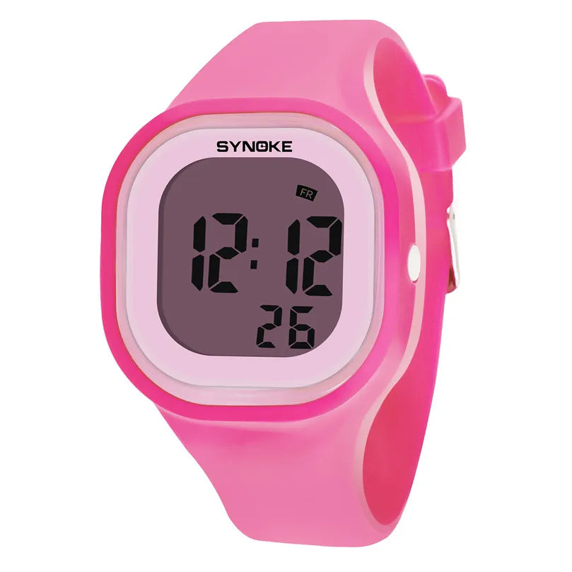 SYNOKE Men Digital Wrist Watches Sports LED Alarm Clock 50M