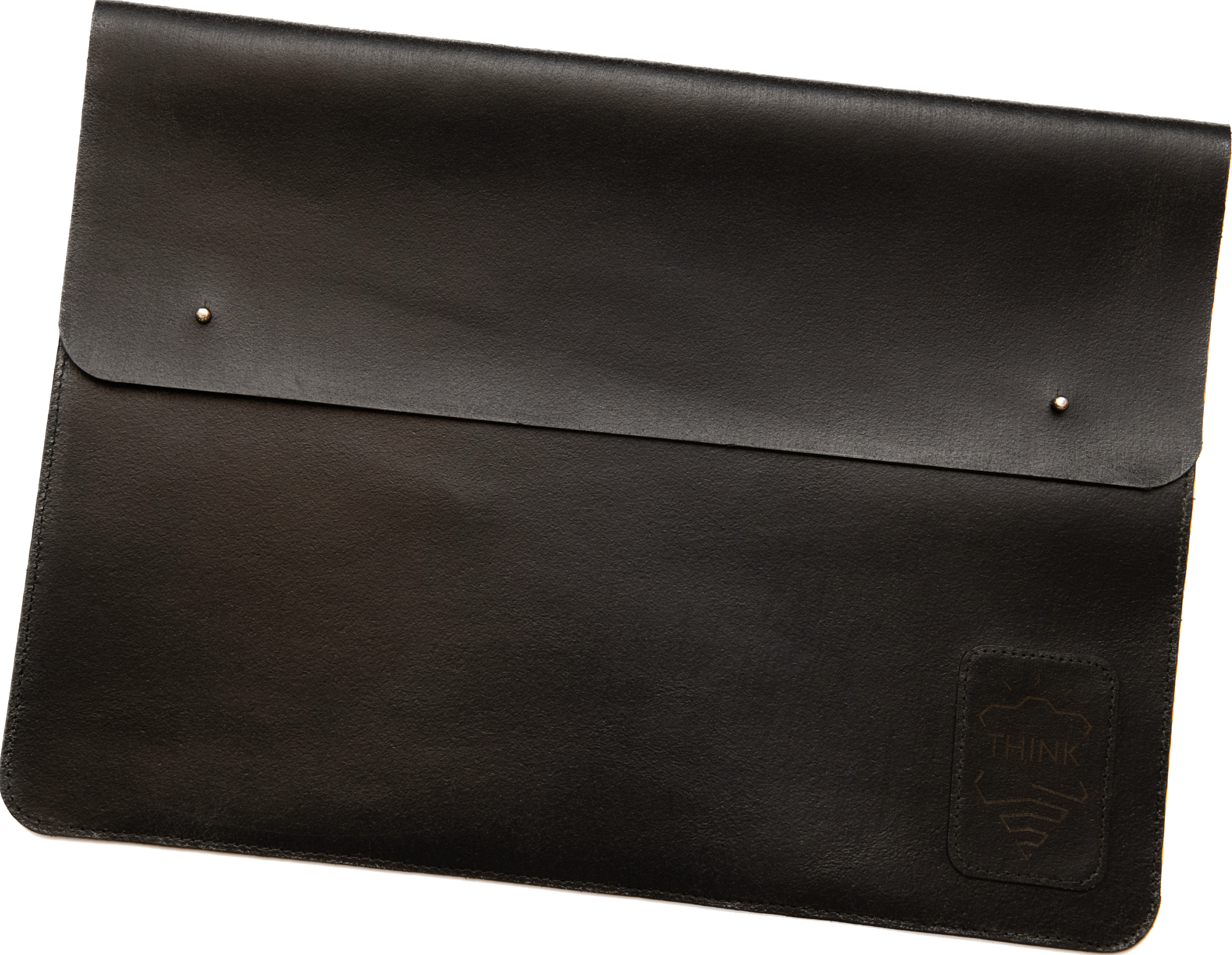 Skórzane etui z klapą na MacBook 16" Pro/Air - czarny