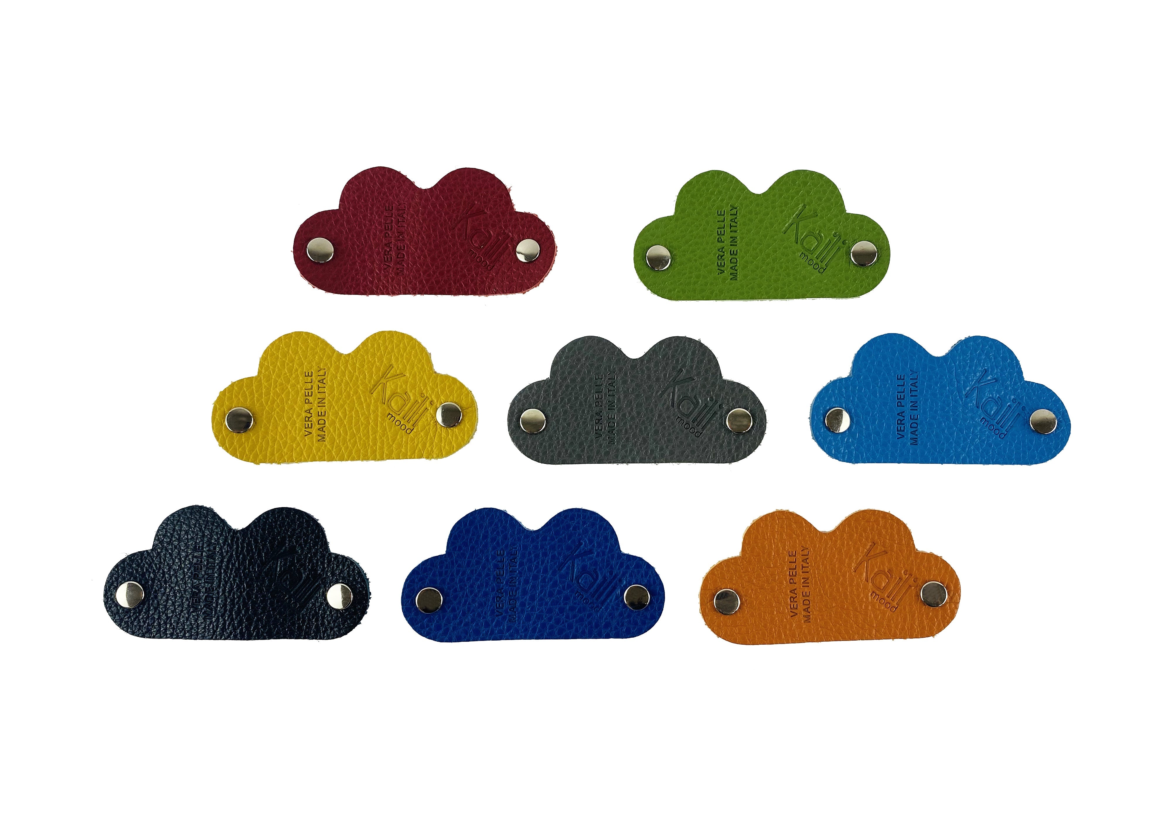 K0039DB  Avvolgicavo Cuore Made in Italy in Vera Pelle pieno
