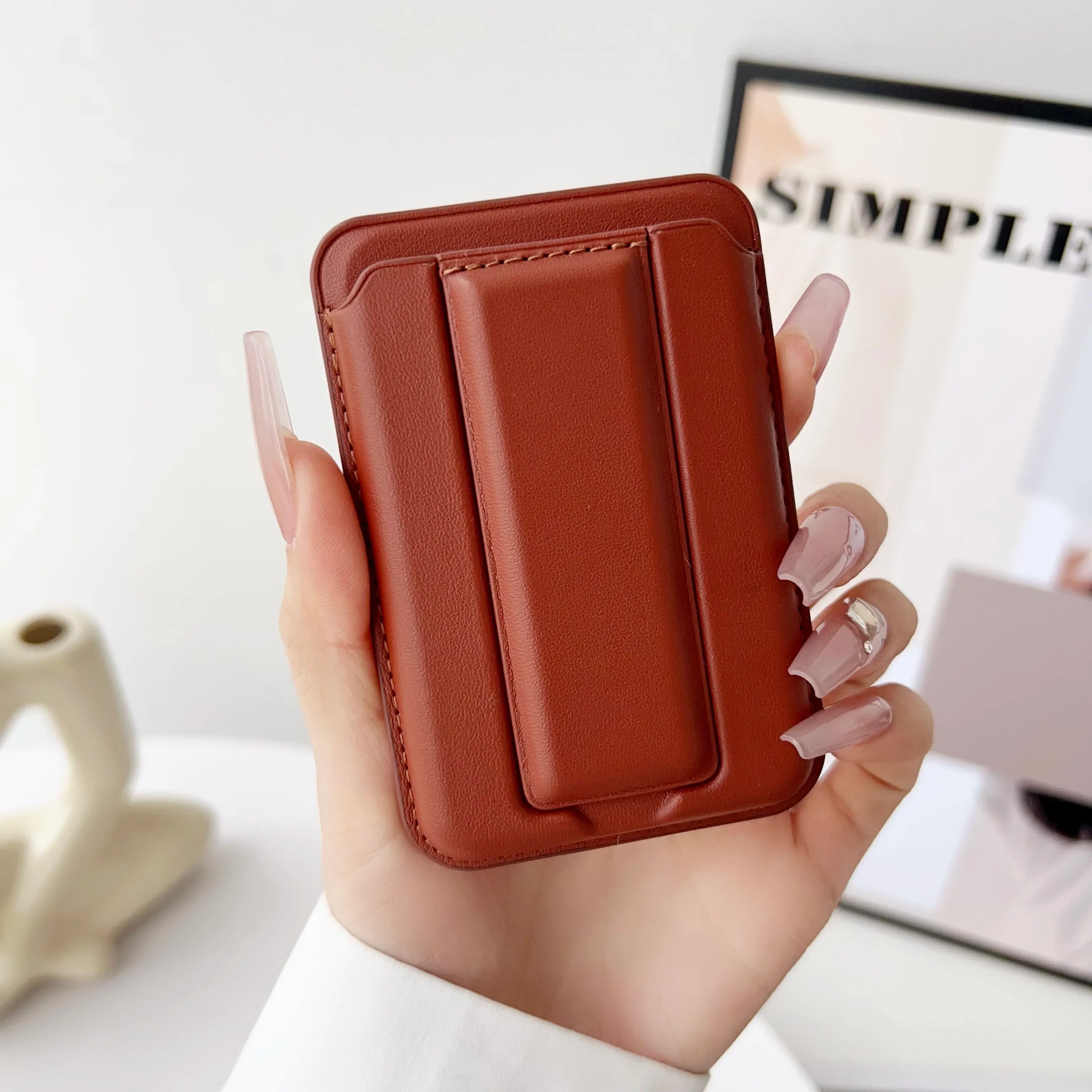 MagSafe Leather Wallet Case