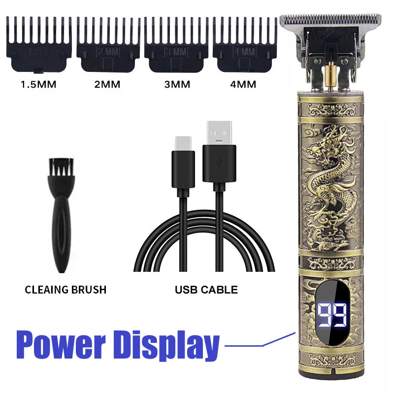 T9 Professional Hair Clipper/Accessories for Men | USB-C Fast Charging | Beard/Body/Hair Trimmer | Precision Electric Shaver