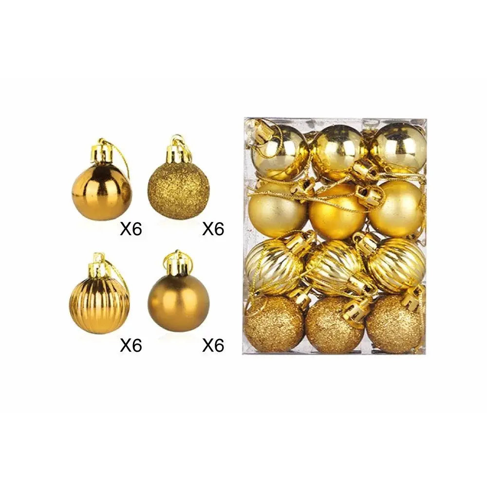 24pcs Christmas Ball Ornaments