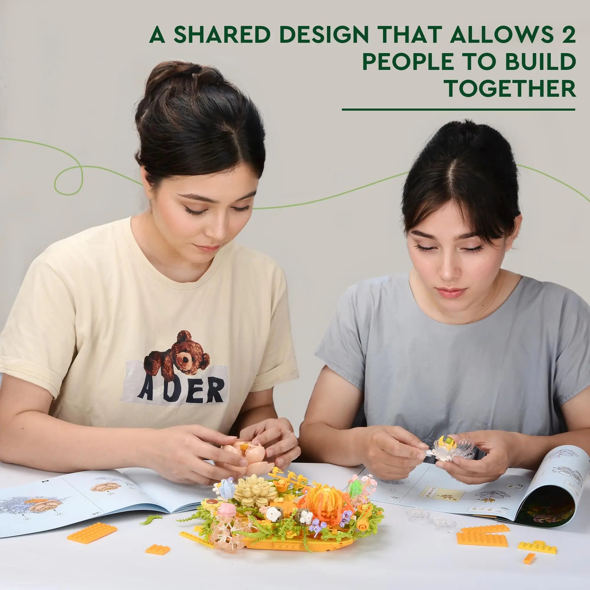 965pcs Flower Building Set – Botanical Collection