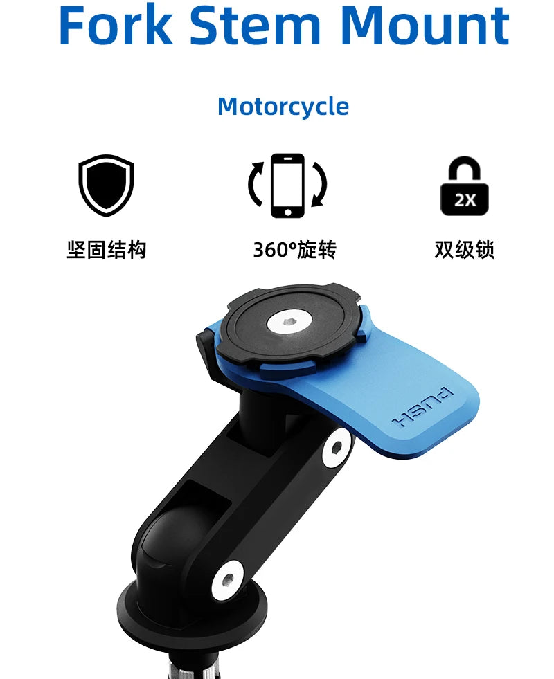 Motorcycle Fork Stem Mounts Motor cycle Bike Mount Mobile Ph
